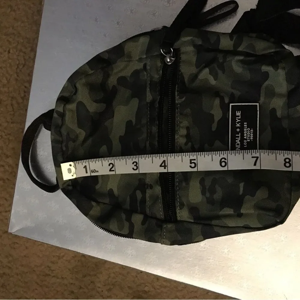 Kendall & Kylie Green and Black Mini Camouflage Backpack